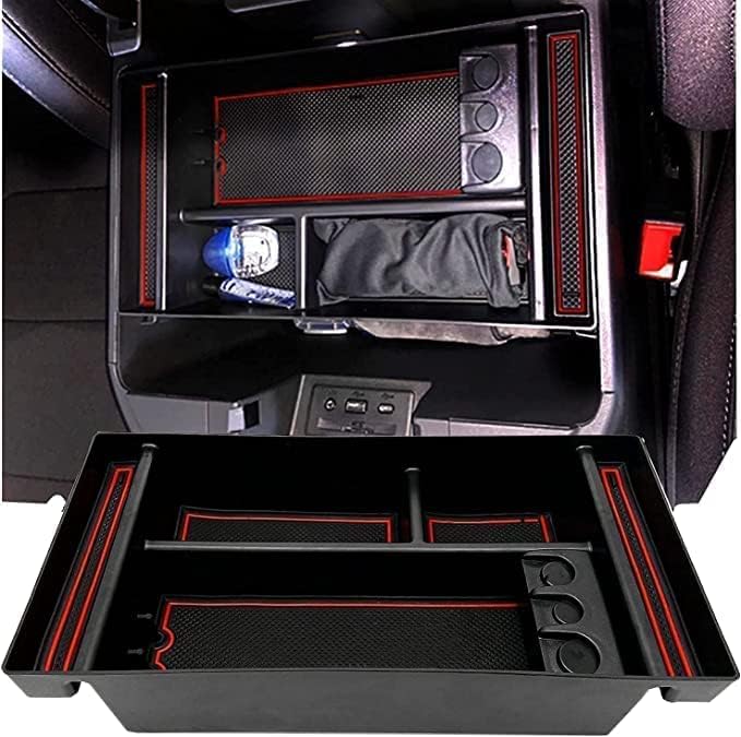 JOJOMARK Center Console Organizer Tray fits for 2019-2022 GMC Sierra/Chevy Silverado 1500 Accessories, 2020-2021 2022 2023 Silverado/Sierra 2500 HD/3500 HD - Image 2